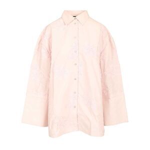 Rotate Women Light Pink Oversized Floral Shirt